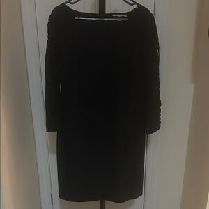 Karl Lagerfeld Chic Navy Long Sleeve Dress